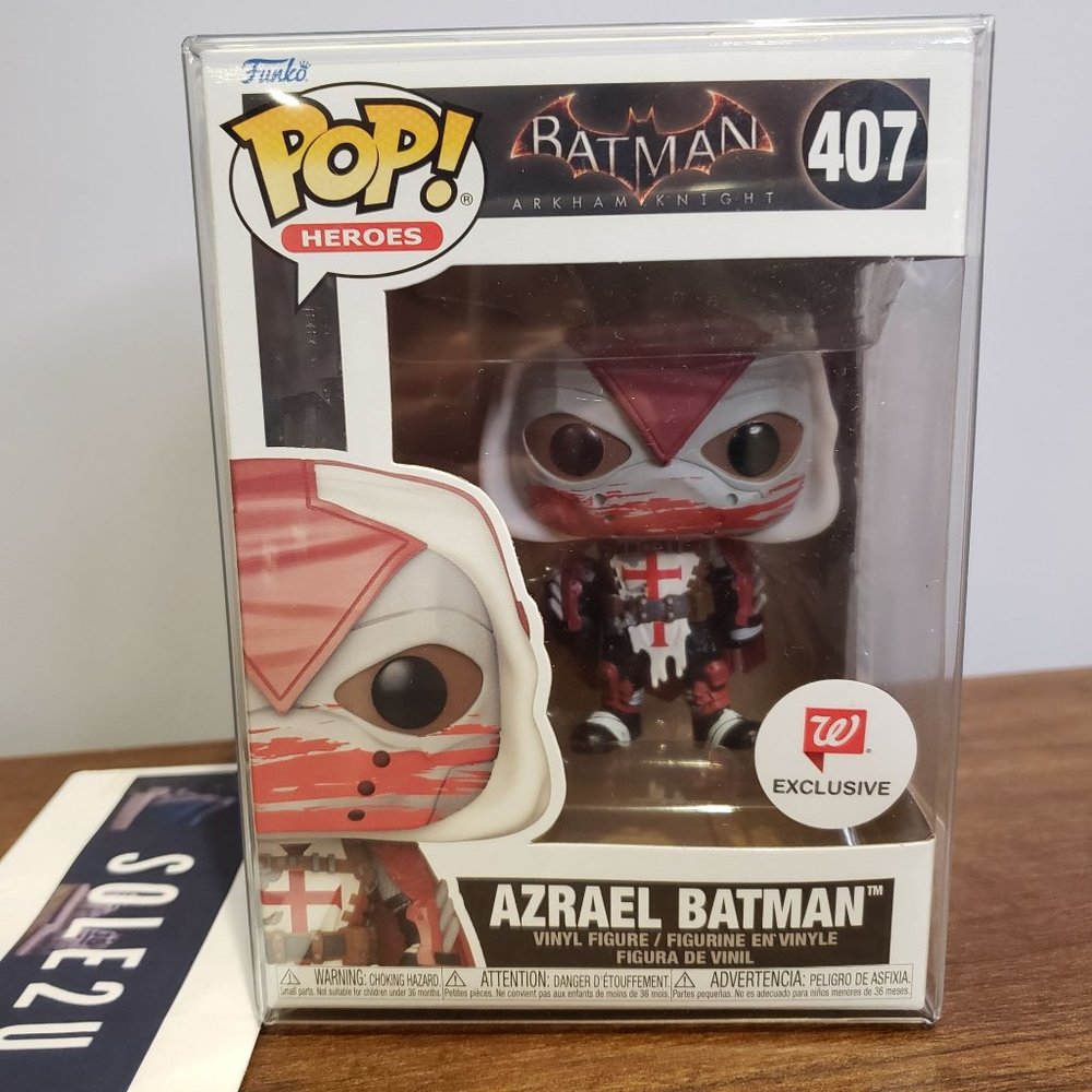Funko Pop 407 DC Super Heroes Azrael Batman Walgreen's Exclusive w/ Pop Protecto